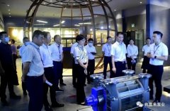 三水区区长李军一行莅临广州魏泉时代艺术传播有限公司调研